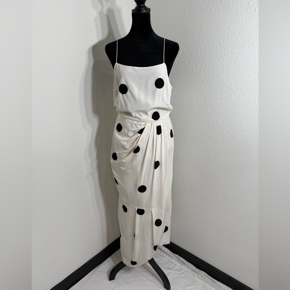 10 Crosby Derek Lam Black and White Slip Maxi Dress